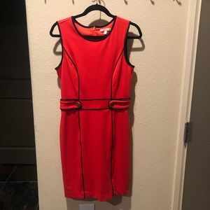 Banana Republic work dress with black trim